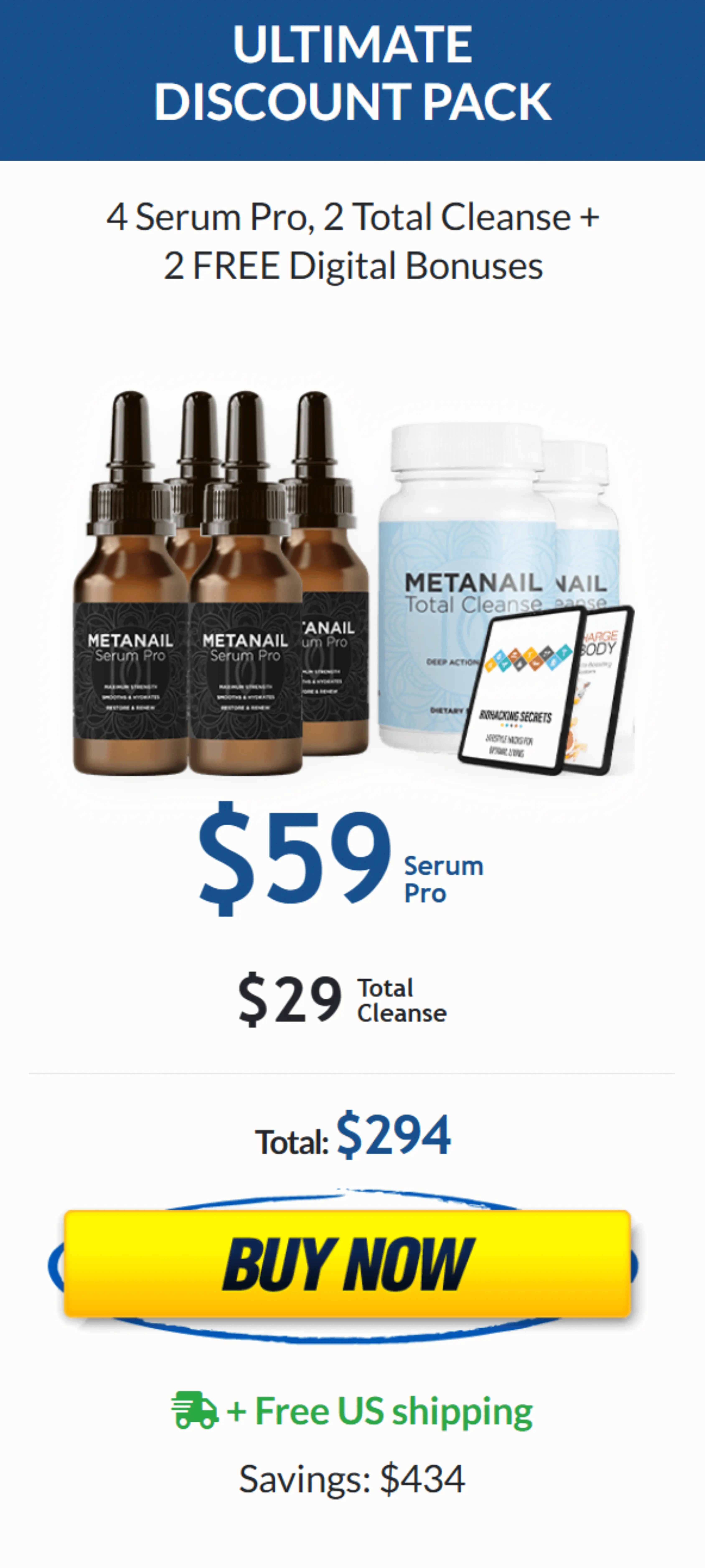 Metanail Serum Pro 4 bottle