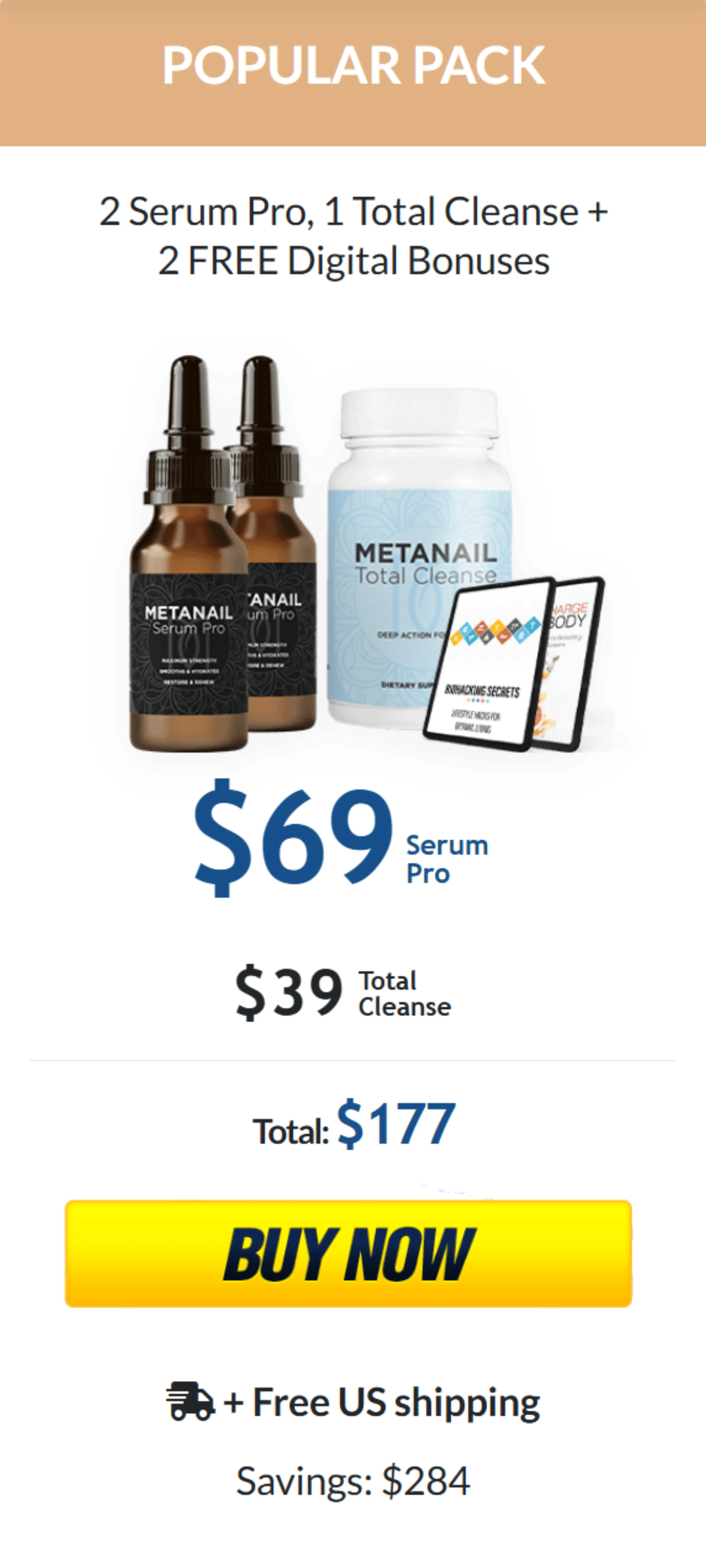 Metanail Serum Pro 2 bottle