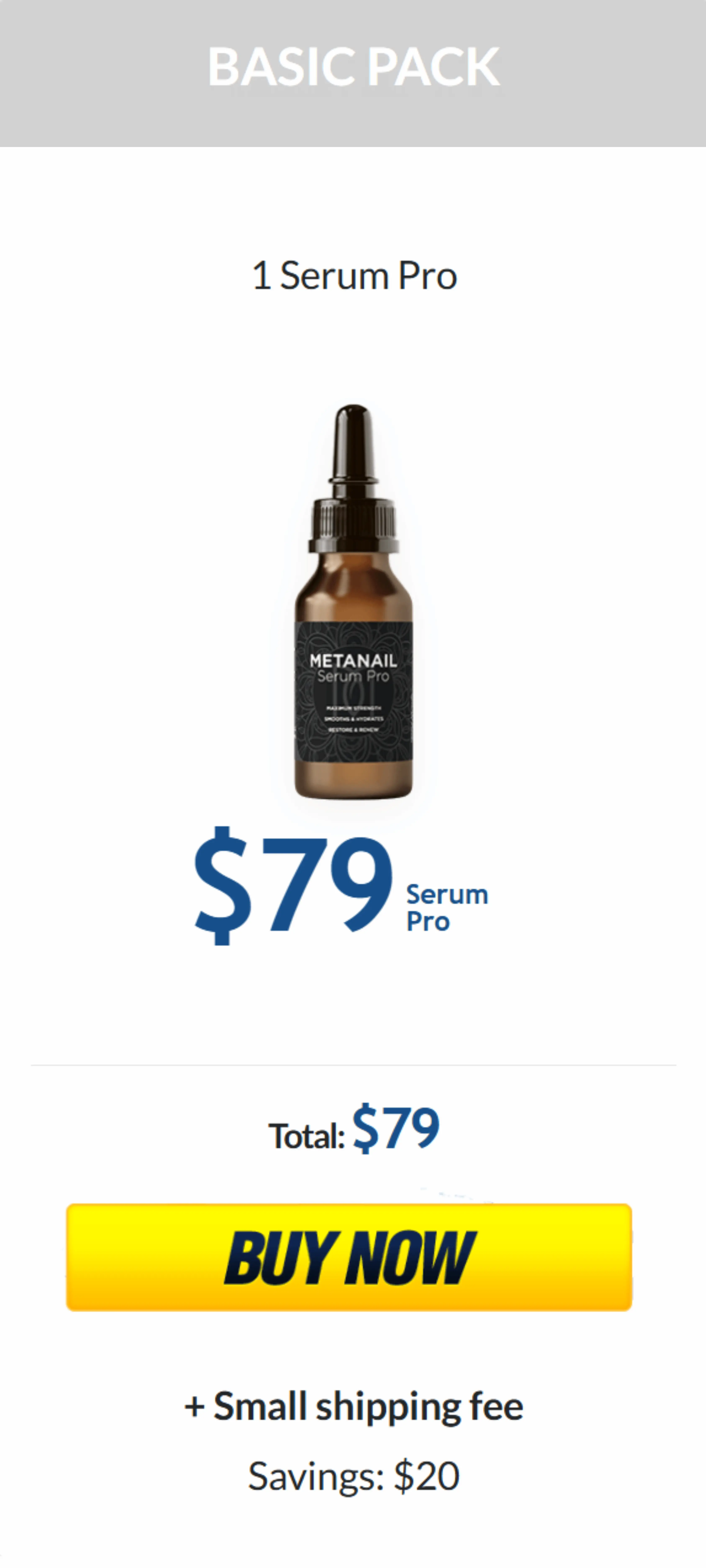 Metanail Serum Pro 1 bottle